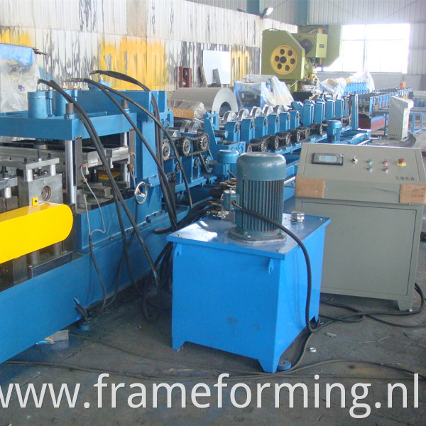 Pre-Cutting building steel frame steel purline machine CZ purlin roll forming machine 